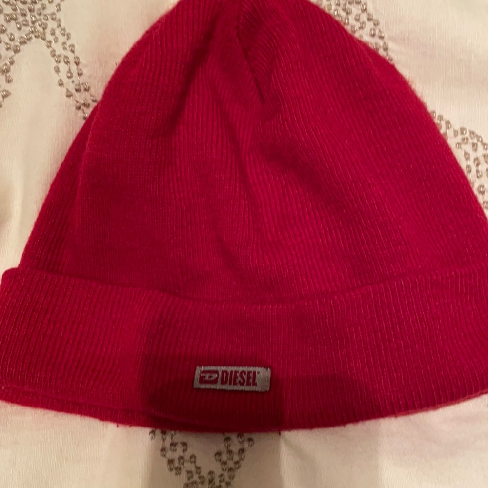 Red diesel hat